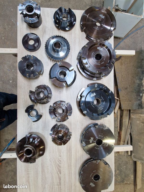 Jeu d'outils Elbé pour Menuiseries fenetres et portes de 59 a 68 mm d'épaisseur Patrimoine état neuf (image 5)