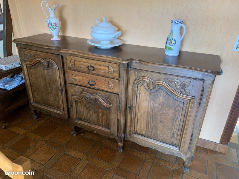 Buffet bas Louis XV chêne (image 1)
