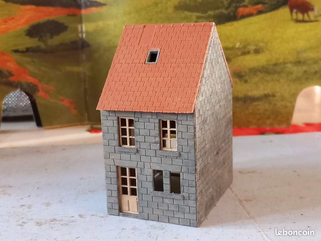 Jouef Volmer Kibry Faller MKD Maison Briques en travaux (image 1)