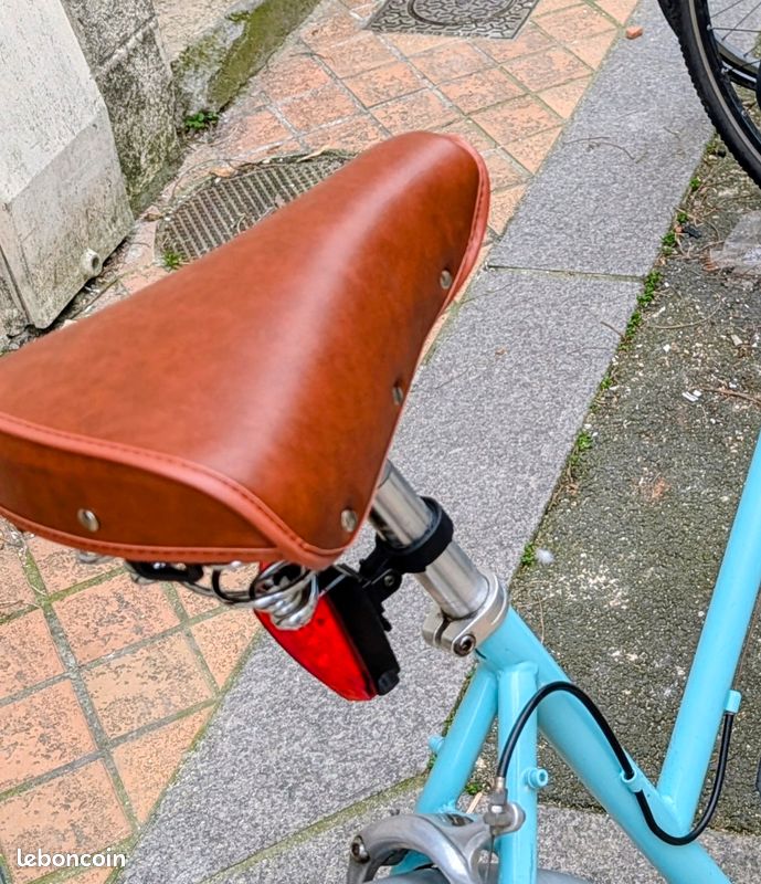 Selle Vélo Cuir Fait Main Made In France Marron