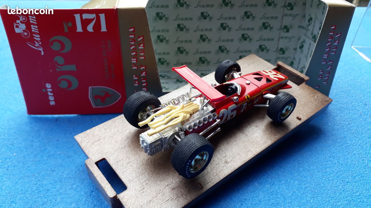 FERRARI 312 F1 GP DE FRANCE 1968 J. ICKX BRUMM R171 1:43 of referen