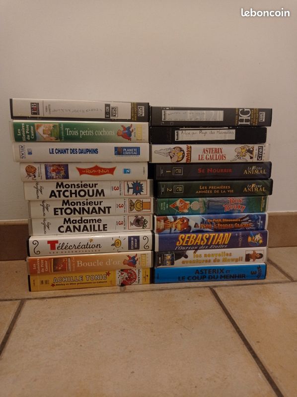Lot de cassettes VHS (image 1)