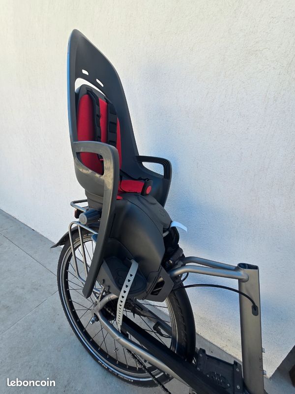 Hamax Porte-Bébé Zenith Gris-Noir - Fixation Porte-Bagage, Compatible E-Bike