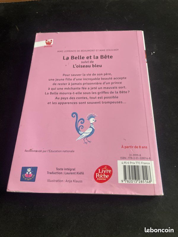 Livre la belle et la bête, suivie de l’oiseau bleu (image 2)