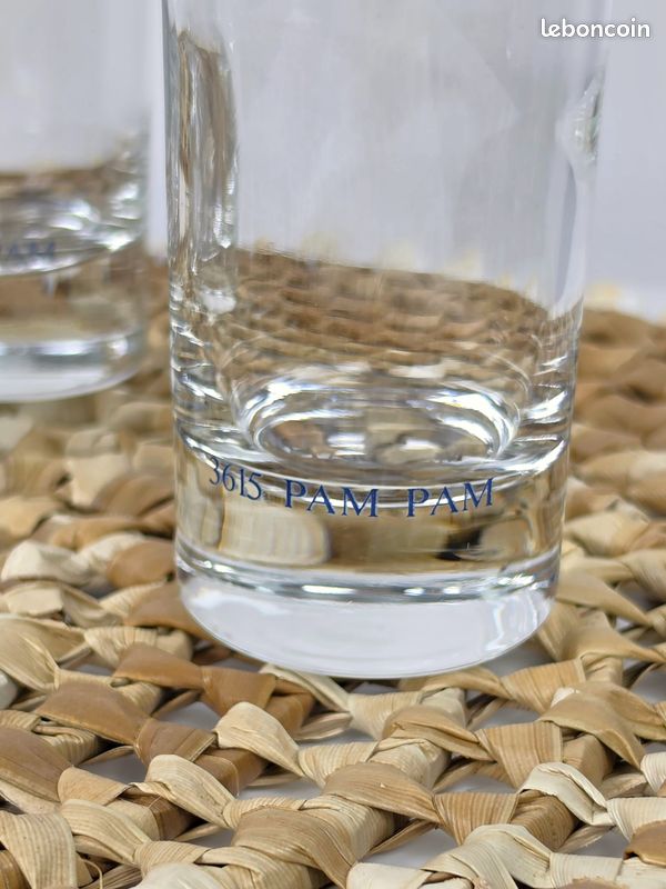 5 verres hauts Pam-Pam jus de fruits vintage (image 6)