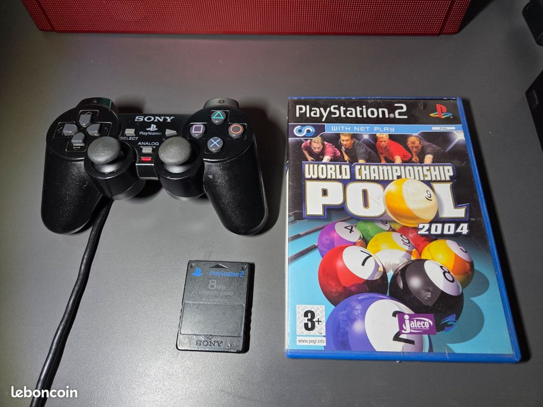 Lot PS2 Fat + Manette + Carte mémoire + Jeu (image 3)