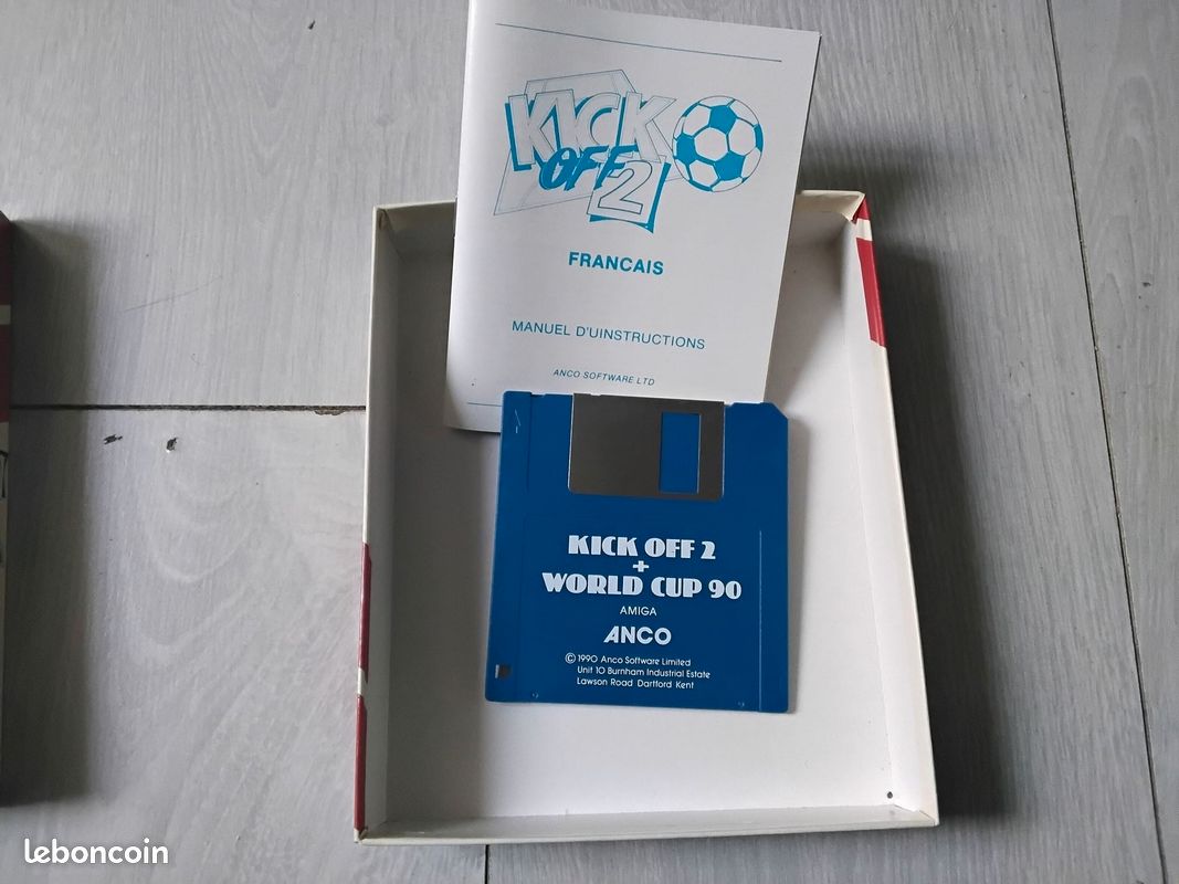 Jeu Kick Off 2 Sur Disquette Amiga - Occasion Bon État