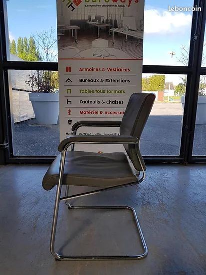 Fauteuils en cuir SILTEC gris (image 3)