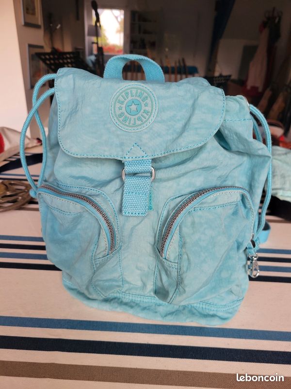 Kipling bleu ciel Sac a dos Accessoires Bagagerie