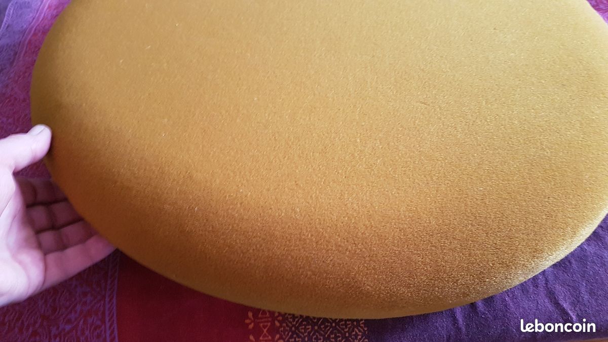 Rare : Véritable fauteuil coquille boule pivotant à regarnir, 1965 env (image 3)