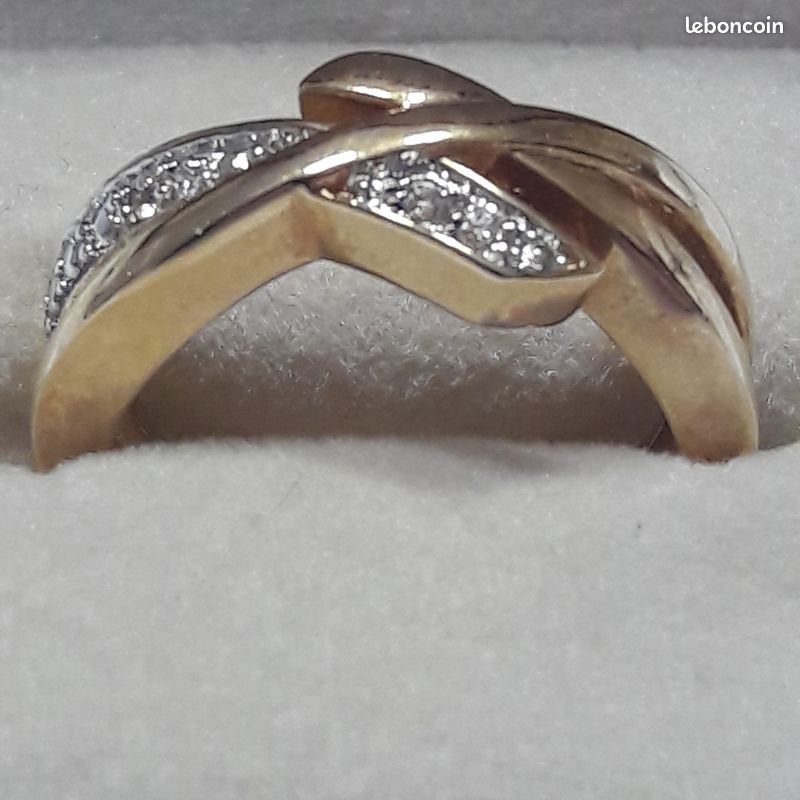 Bague Maty Plaquée Or & Laque - Motif Flamand Rose - Taille 56 - Neuve (sans Emballage)