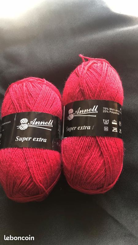 2 Pelotes De Laine RAPIDO ROSEE Phildar - Acrylique Rose - Aiguille 7 - Neuves - Fabriqué En France