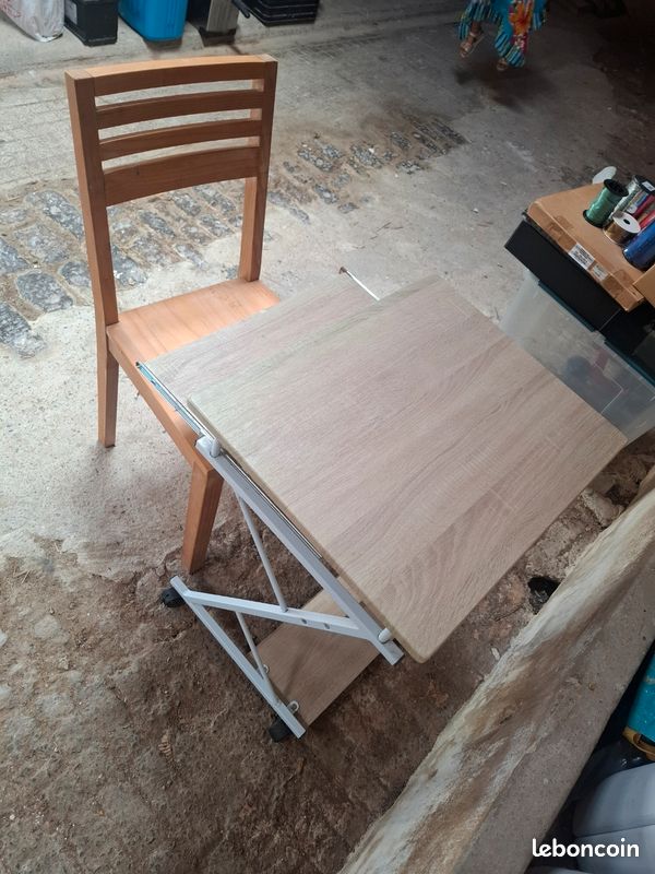 Petit bureau ordinateur + chaise (image 1)