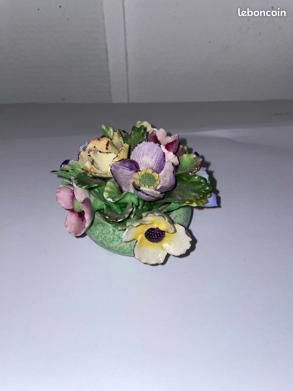BEURRIER EN PORCELAINE Isabelle Rose Lucy avec des Fleurs Shabby Chic BEURRIER EN PORCELAINE Isabelle Rose Lucy avec des Fleurs Shabby Chic