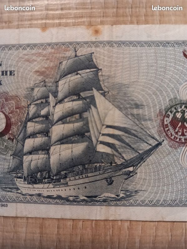 Billet de. Banque Allemagne 10 deutsche mark 1980 collection (image 4)