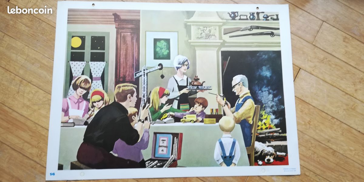 Affiche vintage déco années 60 (image 2)