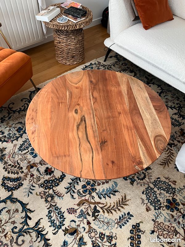 Jolie table basse en Acacia (image 4)