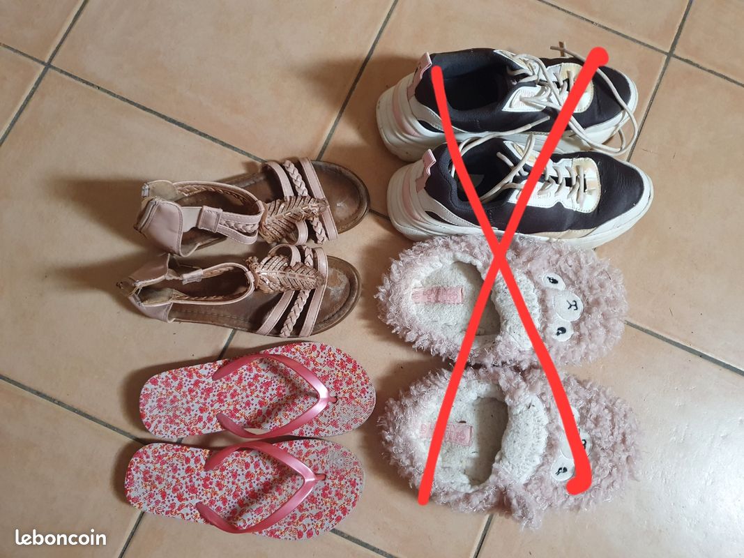 Lot chaussures fille 32 33 (image 4)