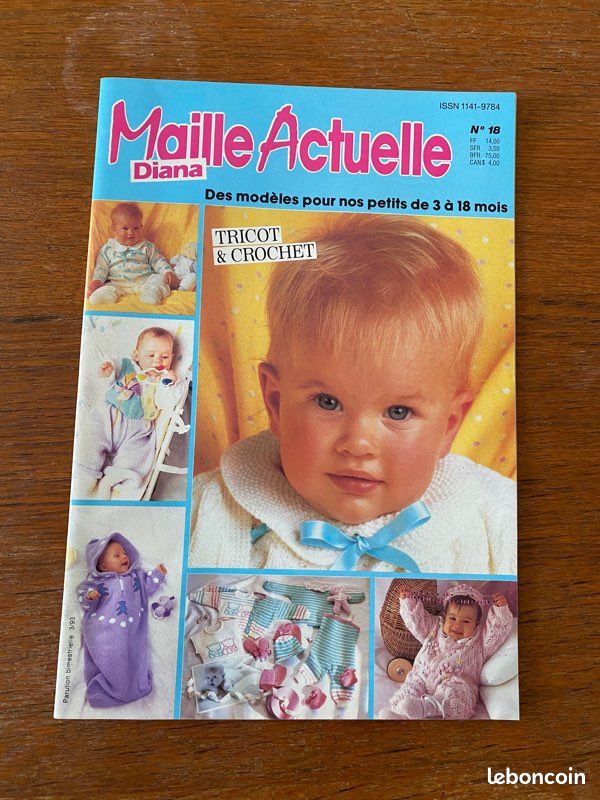 Catalogue Diana Idées Mailles Spécial Crochet Napperons – Février 1998, Bon état