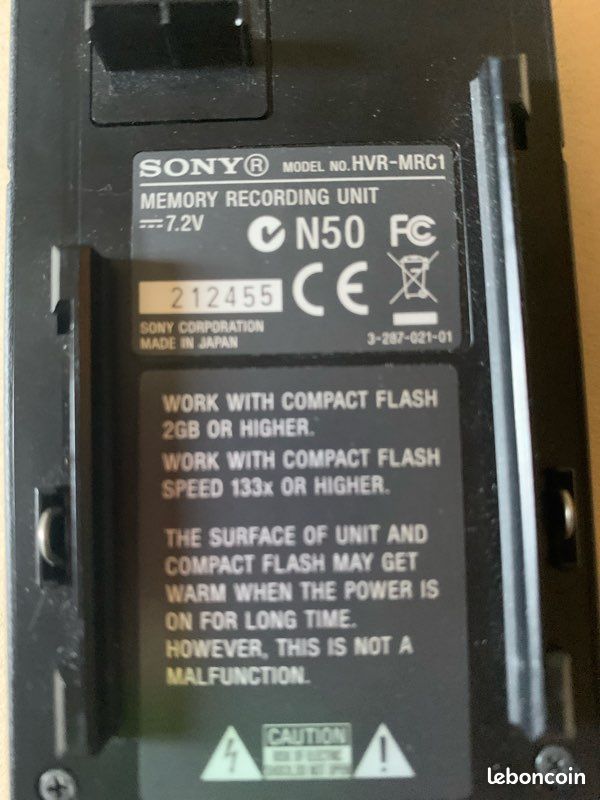 Usng a Sony HVR-MRC1 Memory Recorder wth a HVR-Z7P - YouTube
