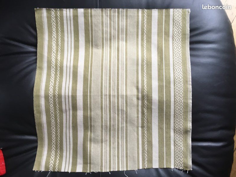 Coupon tissu Pierre Frey coton vert anis guacamole (image 2)