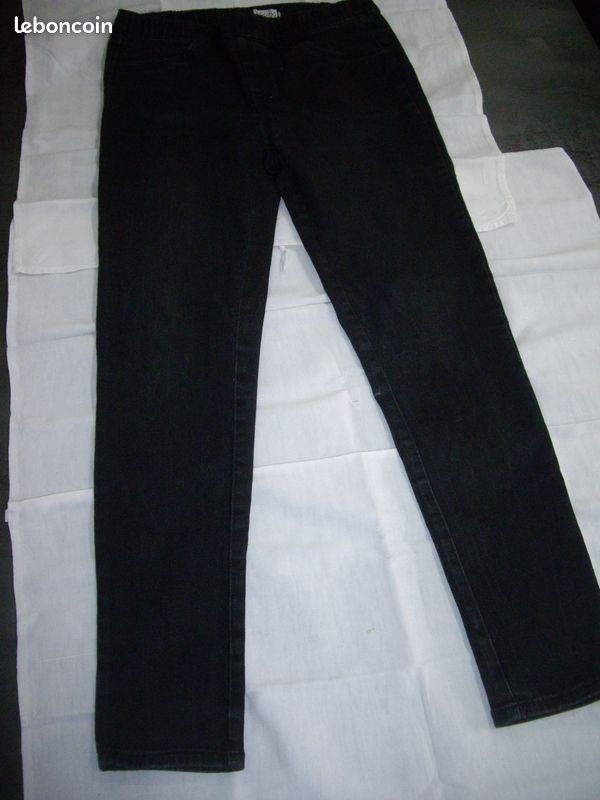 Jegging noir stretch taille haute 40 (image 5)