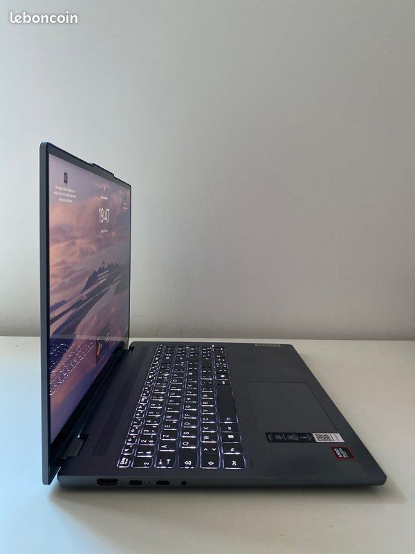 Lenovo IdeaPad Slim 5 (Modèle 2024) - Ryzen 5 - 16Go RAM - Écran Tactile 16" (image 2)