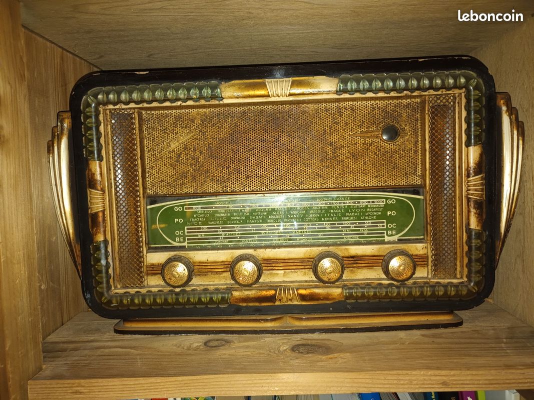 Radio TSF Bluetooth Style Années 50 – Marconi – Modifiée Avec Bluetooth – Occasion France