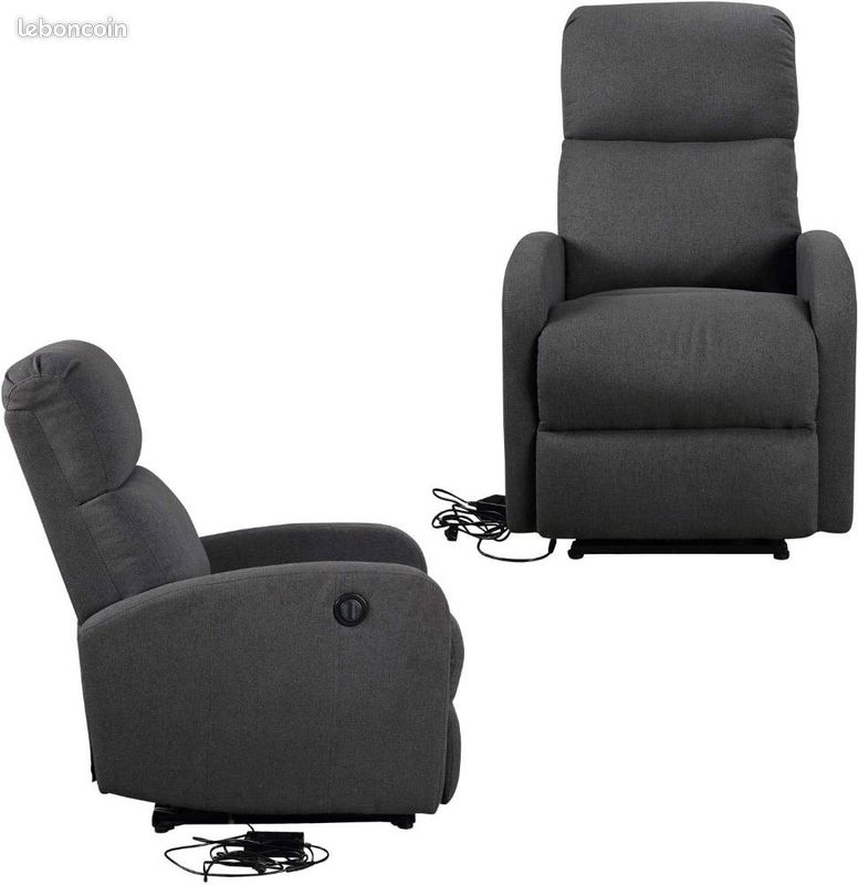 Fauteuil électrique inclinable. Inclinaison électrique et Repose-Pieds -NEUF- Livraison gratuite (image 4)