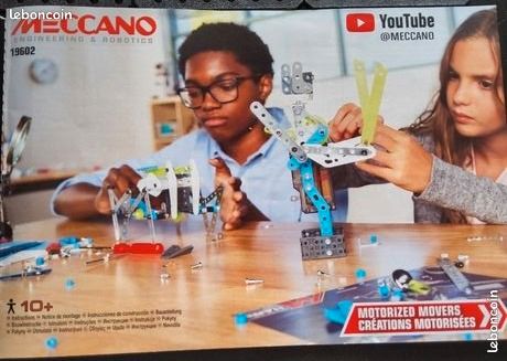 Meccano : levier d'angle avec moyeu 128