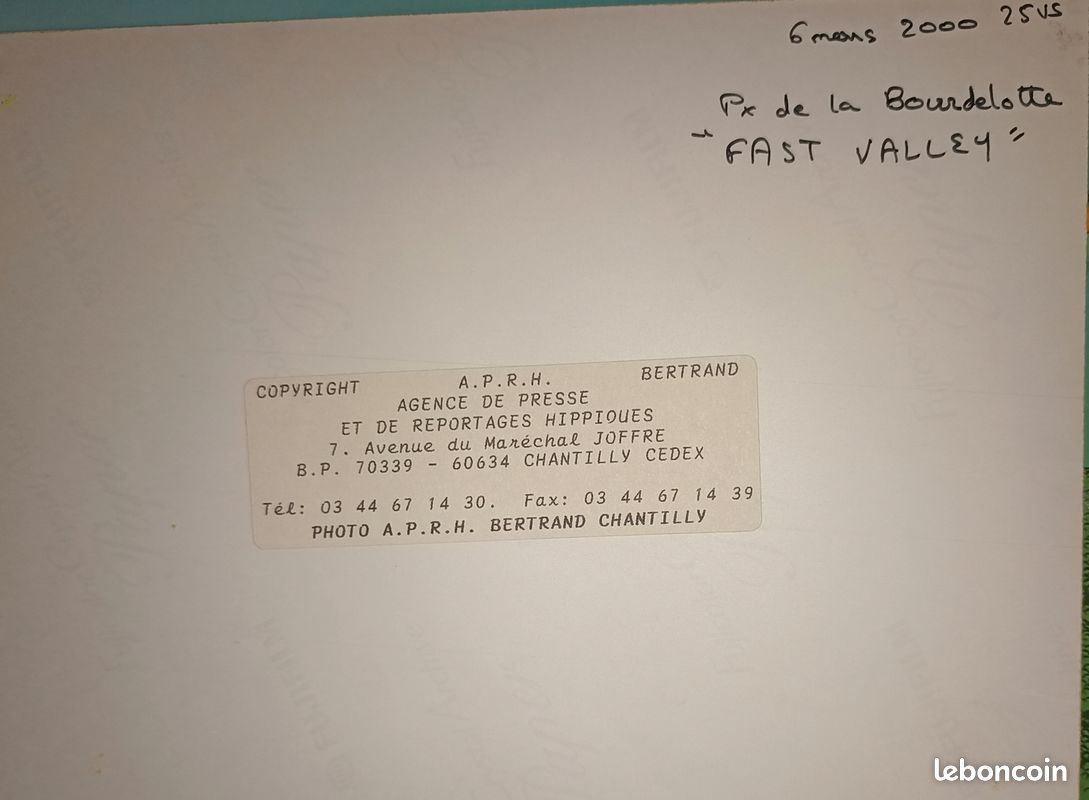 Lot 2 DEDICACES du Driver Yves DREUX et du Jockey CP LEMAIRE (image 5)