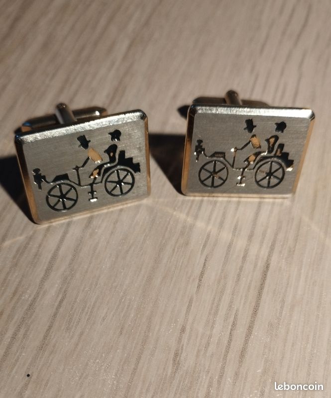 Boutons de manchettes années 70 (image 1)