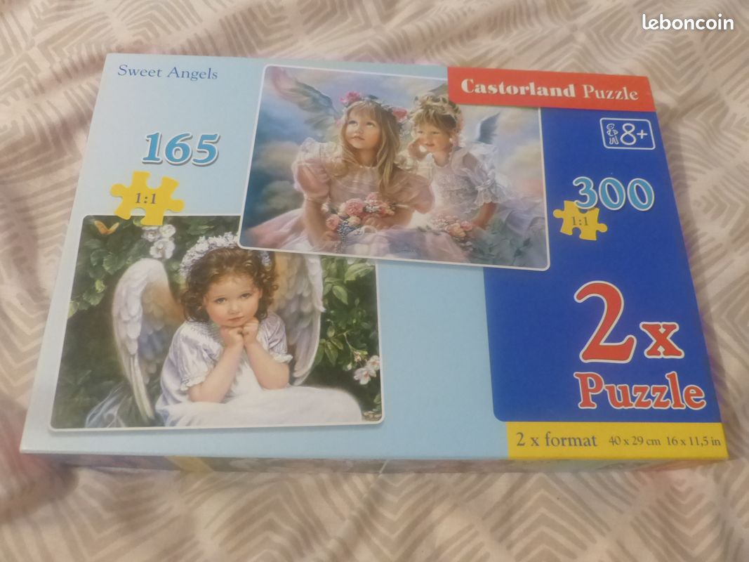 Puzzle CASTORLAND --2 puzzles d'anges 300 et 165 pièces ---NEUF (image 1)