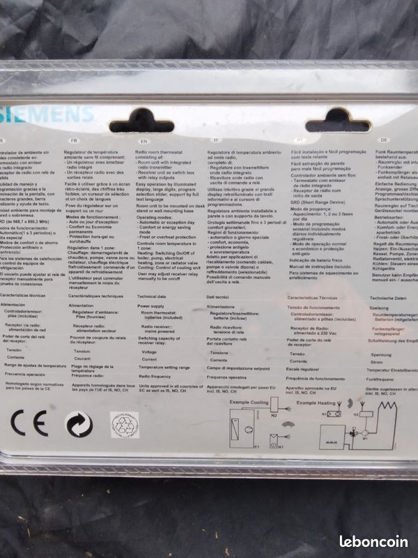 Thermostat Régulateur d'ambiance sans fil (image 2)