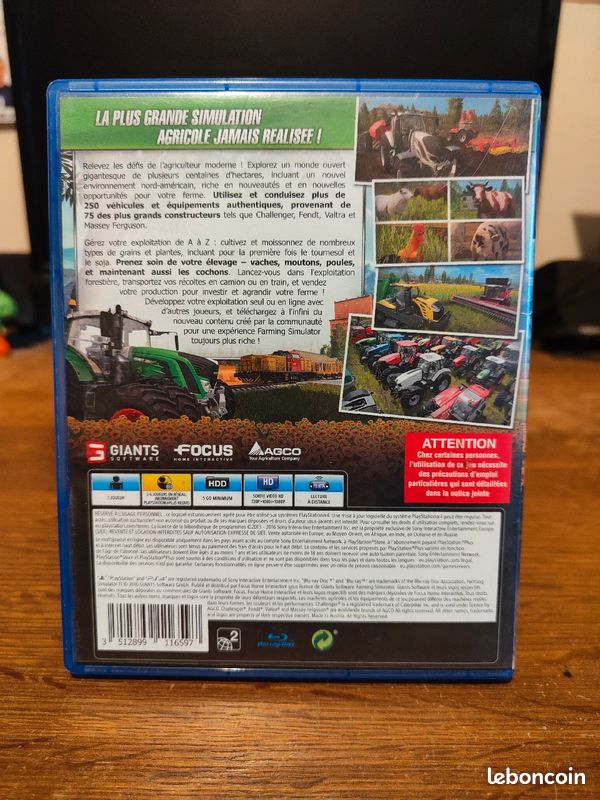 Farming Simulator 17 Sur PS4 – Neuf Sous Blister – Version Française PAL