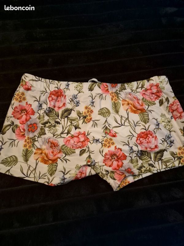 Boxer de bain motif rose (image 2)