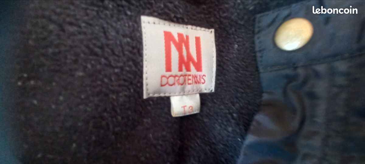 Tenue de ski pantalon et blouson marque Dorotennis noir taille T3 (image 9)