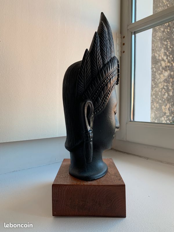 Statue buste ethnique divinité (image 2)