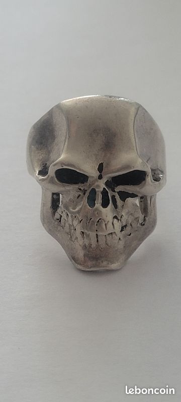 Bague argent 925,20g,tête de mort (image 3)
