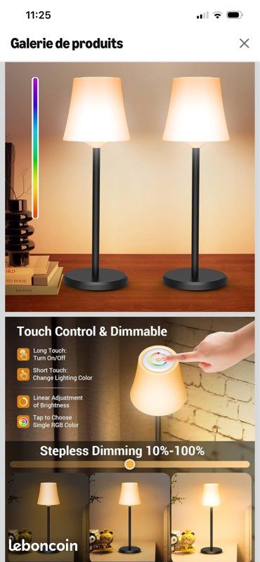Lampe extérieur rechargeable (image 1)