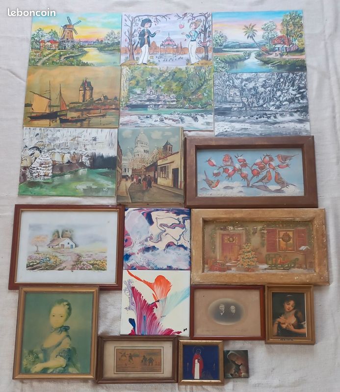 Lot Divers Articles pour Brocante, Donne Divers Cadres Neufs (image 13)