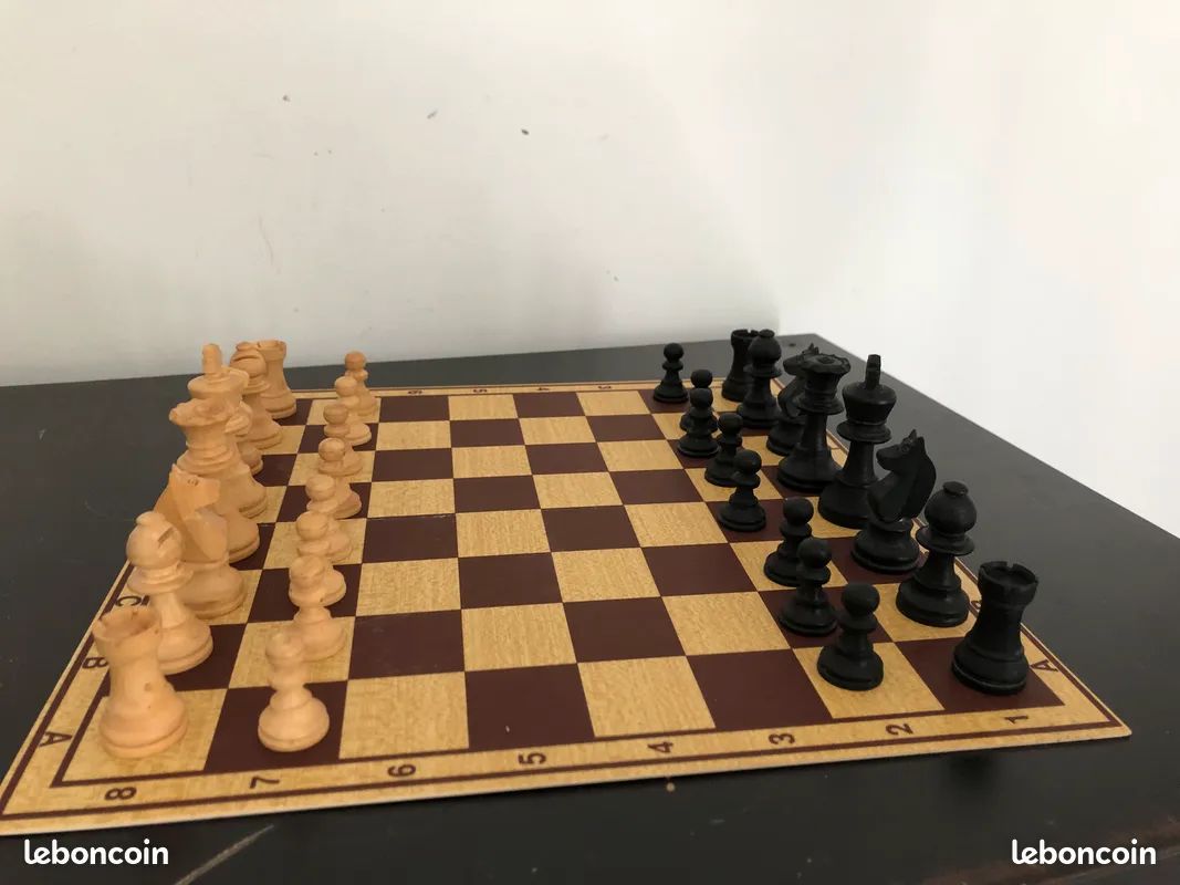 Jeu D'échecs Vintage En Buis - Educo - Années 70 (Boîte D'origine 1979)