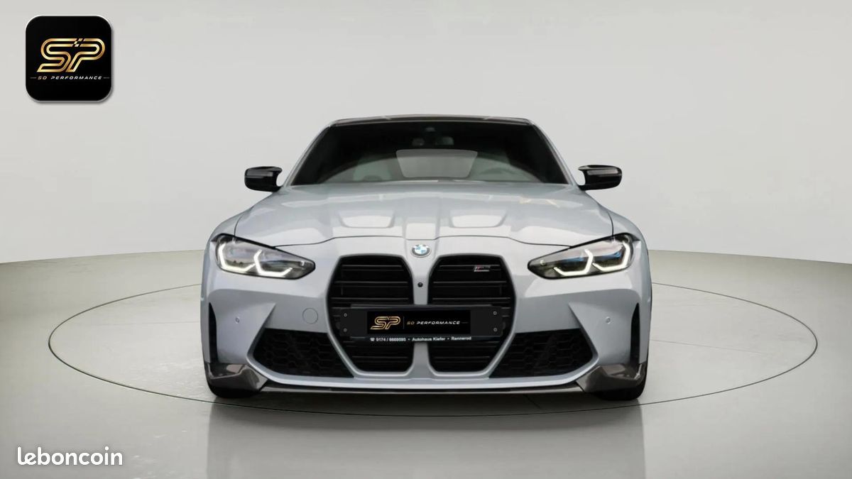 BMW M3 Competition 510 ch * Carbone Extérieur * Laserlight * Harman Kardon * HUD * Brooklyn Grey (image 2)
