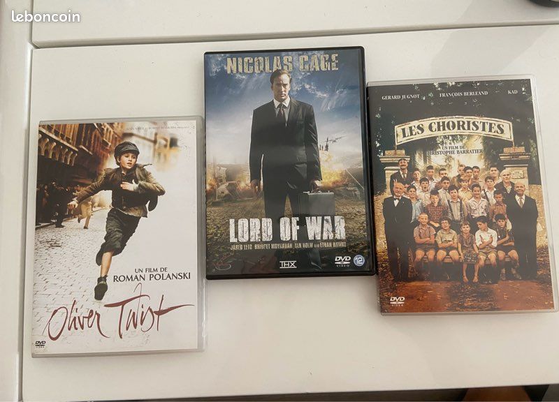 Dvd Oliver Twist, Lord of war, Les Choristes (image 1)