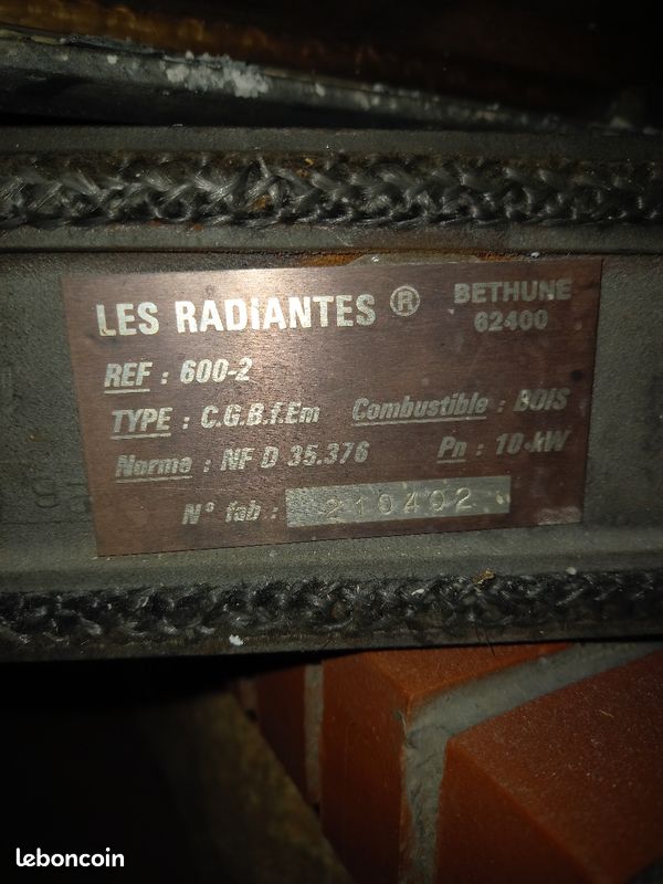 Insert à bois bon état (image 5)