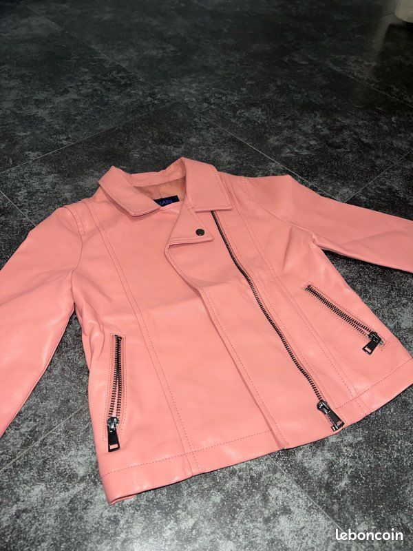 Veste en cuir fille 8 ans (image 1)