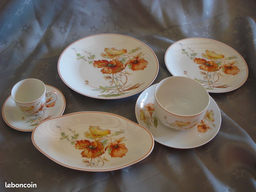 Service de vaisselle en porcelaine de Limoge (image 1)