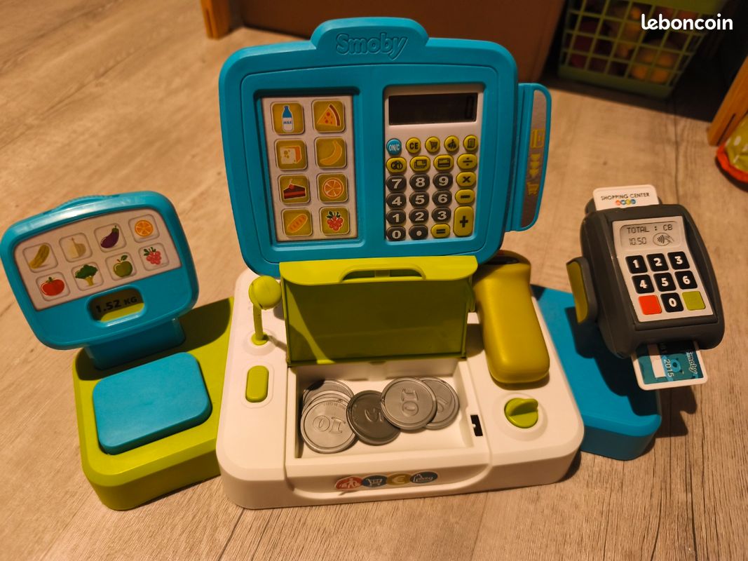 Caisse enregistreuse avec scanner et monnaie (image 2)