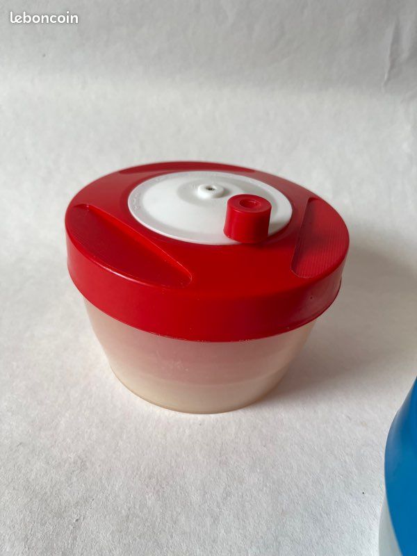 Ancienne Essoreuse à Salade Triumph Rouge, Vintage Des Années 70, Diamètre 15,5 Cm, Bon état
