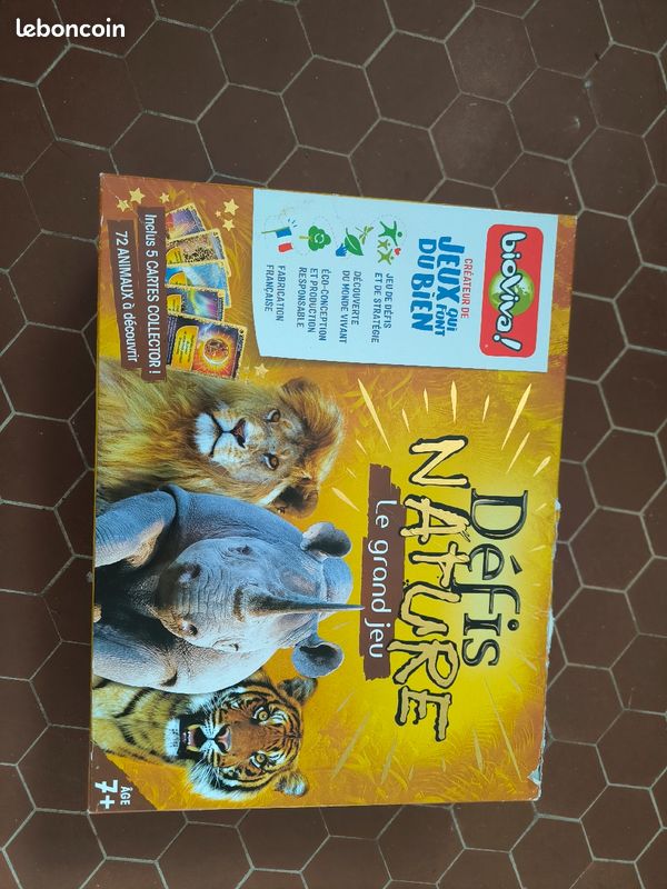 Jeu de société éducatif Bioviva Défis Nature France - Jeu pour découvrir la nature - Achat